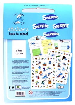 Die Schlümpfe (Smurfs) Stickers zu dem Thema "Schule", 110 verschiedene Motive von Barbo Toys